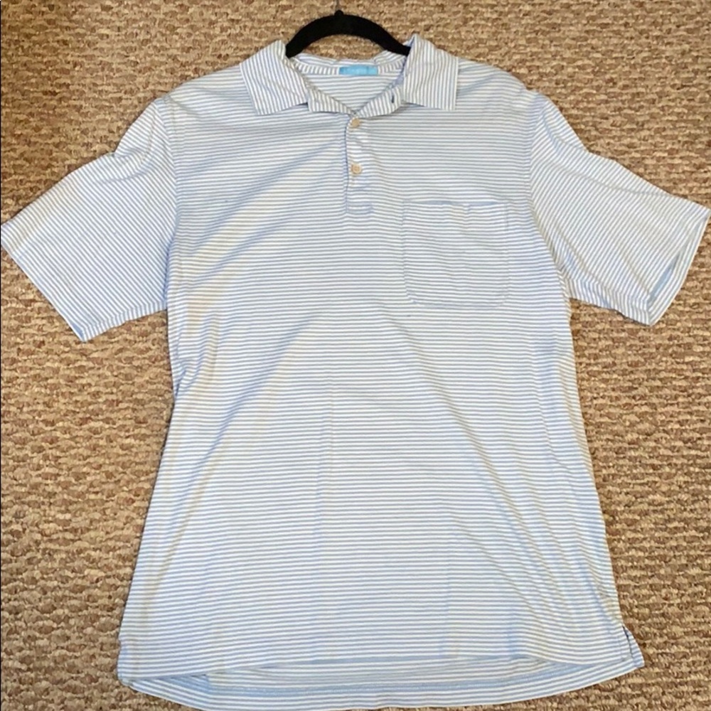 Oversized striped polo shirt